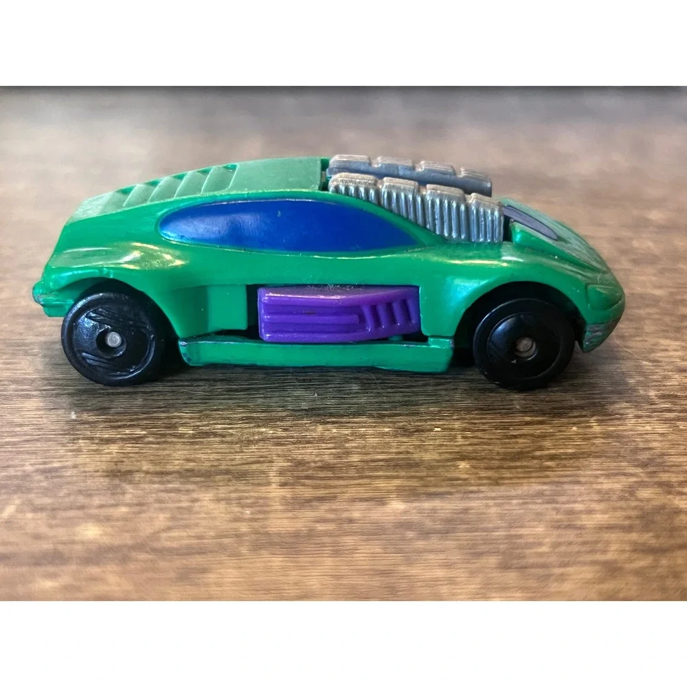 Hot Wheels 1994 McDonald's Happy Meals Green Twin Engine Car Loose Die Cast